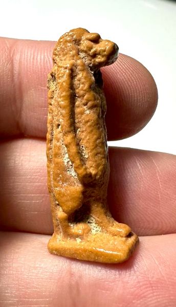 Picture of ANCIENT EGYPT. GRECO - ROMAN FAIENCE TAWERET AMULET.  300 B.C - 100 A.D