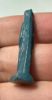 Picture of ANCIENT EGYPT. GRECO - ROMAN FAIENCE LION HEADED DIETY AMULET.  300 B.C - 100 A.D