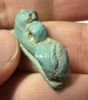 Picture of ANCIENT EGYPT. GRECO - ROMAN FAIENCE CAT AMULET.  300 B.C - 100 A.D