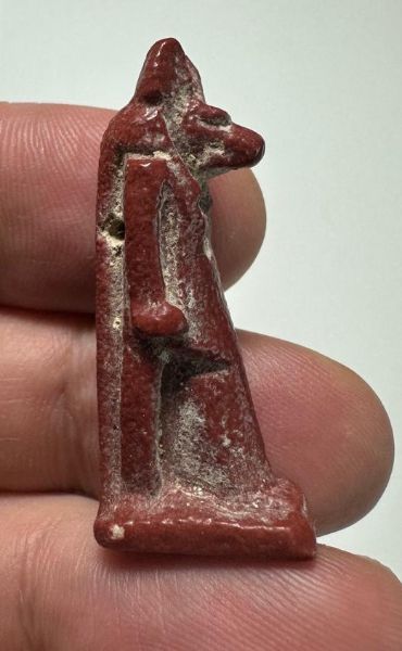 Picture of ANCIENT EGYPT. GRECO - ROMAN FAIENCE ANUBIS AMULET.  300 B.C - 100 A.D