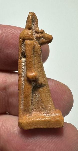 Picture of ANCIENT EGYPT. GRECO - ROMAN FAIENCE ANUBIS AMULET.  300 B.C - 100 A.D