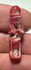 Picture of ANCIENT EGYPT. VERY RARE RED COLOR. GRECO - ROMAN FAIENCE ISIS NURSING HORUS AMULET.  300 B.C - 100 A.D