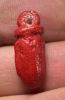 Picture of ANCIENT EGYPT. VERY RARE RED COLOR. GRECO - ROMAN FAIENCE HEART AMULET.  300 B.C - 100 A.D