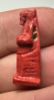 Picture of ANCIENT EGYPT. VERY RARE RED COLOR. GRECO - ROMAN FAIENCE ISIS NURSING HORUS AMULET.  300 B.C - 100 A.D