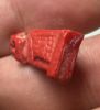 Picture of ANCIENT EGYPT. VERY RARE RED COLOR. GRECO - ROMAN FAIENCE ISIS NURSING HORUS AMULET.  300 B.C - 100 A.D