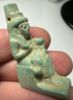 Picture of ANCIENT EGYPT. LARGE SIZE. GRECO - ROMAN FAIENCE ISIS NURSING HORUS AMULET.  300 B.C - 100 A.D