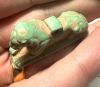Picture of ANCIENT EGYPT. GRECO - ROMAN LARGE FAIENCE LION AMULET.  300 B.C - 100 A.D