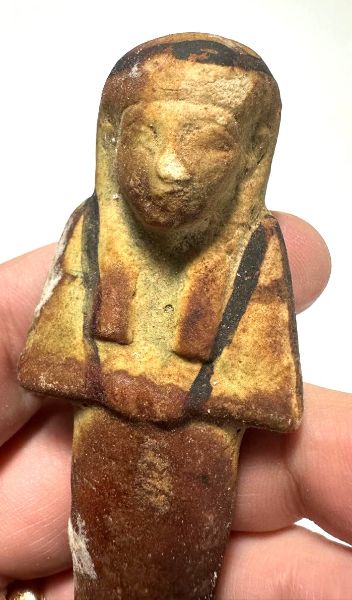 Picture of   Ancient Egypt. FAIENCE USHABTI. THIRD INTERMEDIATE PERIOD. 22ND DYNASTY.  943 BC - 716 BC