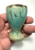 Picture of Ancient Egypt. FAIENCE COSMETIC CUP . BEAUTIFUL COLOR. INSCRIBED . 600 - 300 B.C - LATE PERIOD