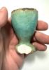 Picture of Ancient Egypt. FAIENCE COSMETIC CUP . BEAUTIFUL COLOR. INSCRIBED . 600 - 300 B.C - LATE PERIOD