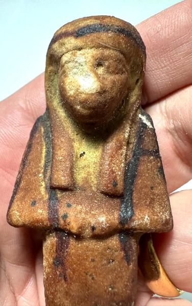 Picture of   Ancient Egypt. FAIENCE USHABTI. THIRD INTERMEDIATE PERIOD. 22ND DYNASTY.  943 BC - 716 BC