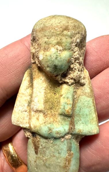 Picture of   Ancient Egypt. FAIENCE USHABTI. THIRD INTERMEDIATE PERIOD. 22ND DYNASTY.  943 BC - 716 BC