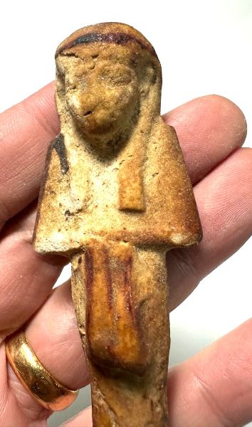 Picture of   Ancient Egypt. FAIENCE OVERSEER USHABTI. THIRD INTERMEDIATE PERIOD. 22ND DYNASTY.  943 BC - 716 BC