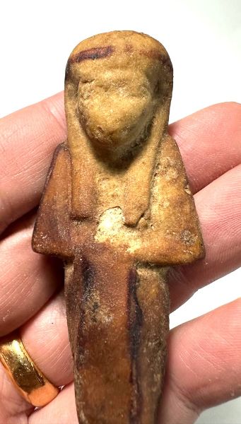 Picture of   Ancient Egypt. FAIENCE OVERSEER USHABTI. THIRD INTERMEDIATE PERIOD. 22ND DYNASTY.  943 BC - 716 BC