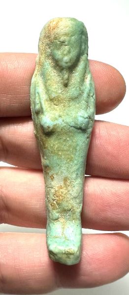 Picture of   Ancient Egypt. FAIENCE USHABTI.LATE PERIOD.  600 - 300  B.C