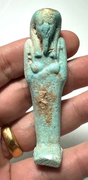 Picture of   Ancient Egypt. FAIENCE USHABTI.LATE PERIOD.  600 - 300  B.C