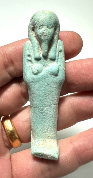 Picture of   Ancient Egypt. FAIENCE USHABTI.LATE PERIOD.  600 - 300  B.C