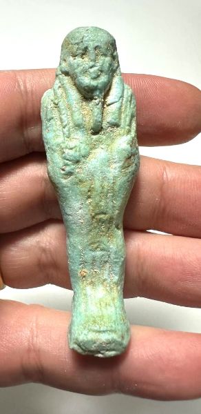 Picture of   Ancient Egypt. FAIENCE USHABTI.LATE PERIOD.  600 - 300  B.C