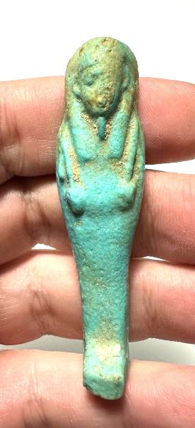 Picture of   Ancient Egypt. FAIENCE USHABTI.LATE PERIOD.  600 - 300  B.C