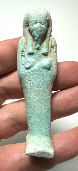 Picture of   Ancient Egypt. FAIENCE USHABTI.LATE PERIOD.  600 - 300  B.C