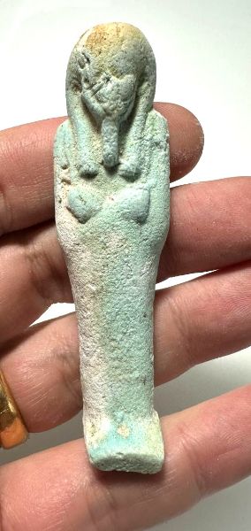 Picture of   Ancient Egypt. FAIENCE USHABTI.LATE PERIOD.  600 - 300  B.C