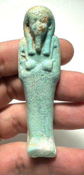 Picture of   Ancient Egypt. FAIENCE USHABTI.LATE PERIOD.  600 - 300  B.C