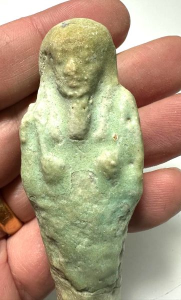 Picture of   Ancient Egypt. FAIENCE USHABTI.LATE PERIOD.  600 - 300  B.C