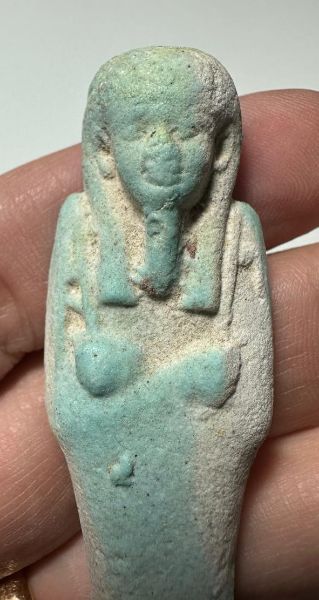 Picture of   Ancient Egypt. FAIENCE USHABTI.LATE PERIOD.  600 - 300  B.C