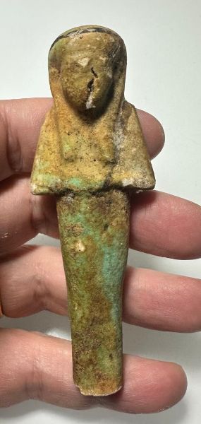 Picture of   Ancient Egypt. FAIENCE USHABTI. THIRD INTERMEDIATE PERIOD. 22ND DYNASTY.  943 BC - 716 BC