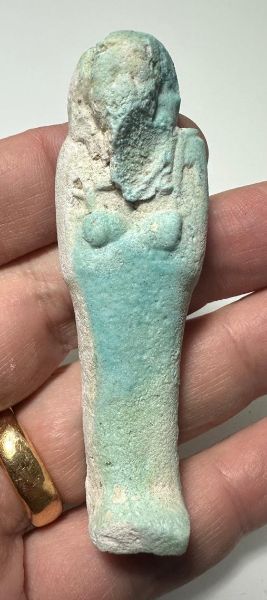 Picture of   Ancient Egypt. FAIENCE USHABTI.LATE PERIOD.  600 - 300  B.C