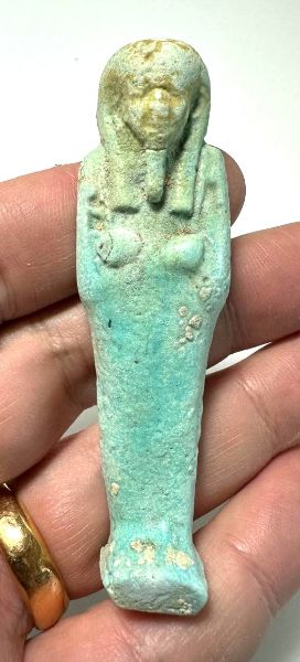 Picture of   Ancient Egypt. FAIENCE USHABTI.LATE PERIOD.  600 - 300  B.C