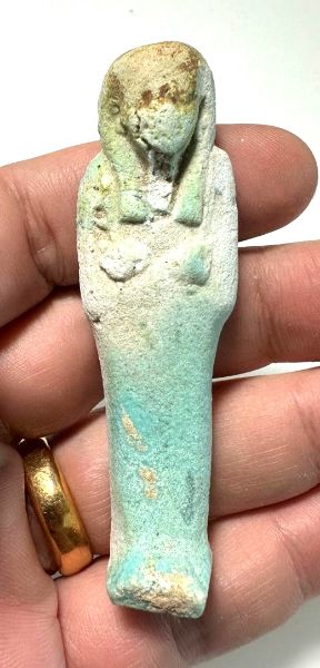 Picture of   Ancient Egypt. FAIENCE USHABTI.LATE PERIOD.  600 - 300  B.C