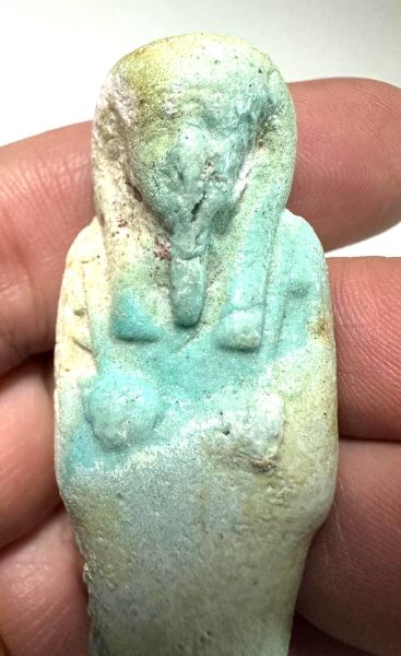 Picture of   Ancient Egypt. FAIENCE USHABTI.LATE PERIOD.  600 - 300  B.C