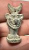 Picture of NEO-ASSYRIAN BRONZE HEAD OF PAZUZU AMULET. AS FOUND. LEVANT. 800 - 600 B.C