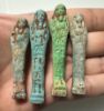 Picture of LOT OF 4 :   Ancient Egypt. FAIENCE USHABTIS. LATE PERIOD. 600 - 300  B.C