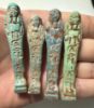 Picture of LOT OF 4 :   Ancient Egypt. FAIENCE USHABTIS. LATE PERIOD. 600 - 300  B.C