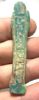 Picture of  Ancient Egypt. FAIENCE USHABTI . LATE PERIOD. 600 - 300  B.C  INSCRIBED ON BOTH SIDES 
