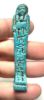 Picture of   Ancient Egypt. FAIENCE USHABTI . LATE PERIOD. 600 - 300  B.C  INSCRIBED ON BOTH SIDES