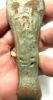 Picture of  Ancient Egypt. FAIENCE USHABTI . LATE PERIOD. 600 - 300  B.C.  TRACES OF INSCRIPTION. GOOD SIZE 