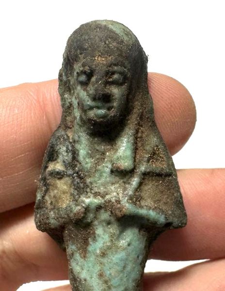 Picture of ANCIENT EGYPT. FAIENCE USHABTI. 1075 - 600  B.C  third intermediate period