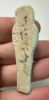Picture of ANCIENT EGYPT. 26TH DYNASTY. FAIENCE USHABTI. 600 - 300 B.C  DEMOTIC INSCRIPTION ON BACK