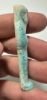 Picture of ANCIENT EGYPT. 26TH DYNASTY. FAIENCE USHABTI. 600 - 300 B.C  DEMOTIC INSCRIPTION ON BACK