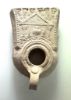 Picture of JUDAEA. Late Roman to Byzantine era, circa 400-500 CE. Ceramic multi-spouted oil lamp.