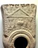Picture of JUDAEA. Late Roman to Byzantine era, circa 400-500 CE. Ceramic multi-spouted oil lamp.
