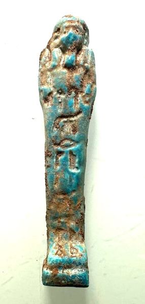 Picture of Ancient Egypt. FAIENCE USHABTI . LATE PERIOD. 600 - 300  B.C
