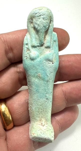 Picture of   Ancient Egypt. FAIENCE USHABTI.LATE PERIOD.  600 - 300  B.C