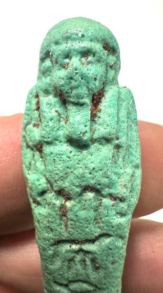 Picture of   Ancient Egypt. FAIENCE USHABTI . LATE PERIOD. 600 - 300  B.C