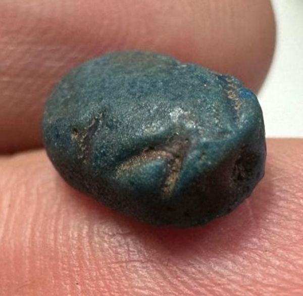 Picture of  ANCIENT EGYPT. NEW KINGDOM FAIENCE SCARAB.  14 - 13th  CENTURY B.C