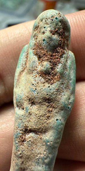 Picture of   Ancient Egypt. FAIENCE USHABTI . LATE PERIOD. 600 - 300  B.C