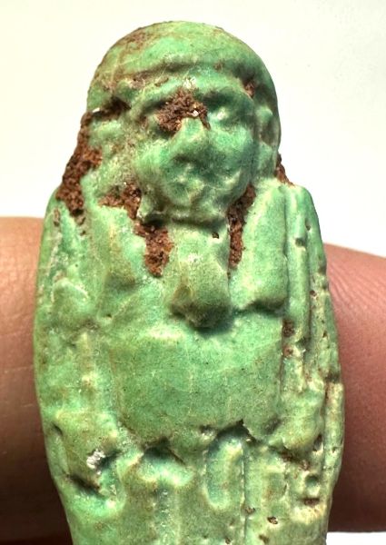 Picture of   Ancient Egypt. FAIENCE USHABTI . LATE PERIOD. 600 - 300  B.C